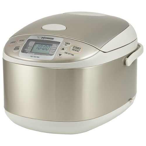 Zojirushi - 10 Cup Micom Rice Cooker & Warmer - Stainless Gray
