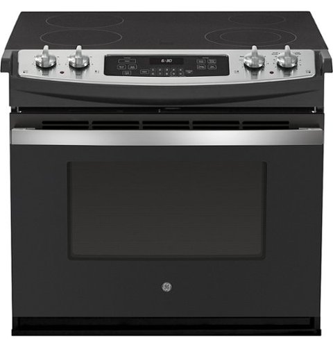 

GE - 4.4 Cu. Ft. Self-Cleaning Drop-In Electric Range - Stainless steel