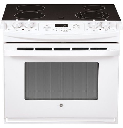 

GE - 4.4 Cu. Ft. Self-Cleaning Drop-In Electric Range - White