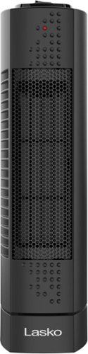 

Lasko - 1500-Watt Ultra Slim Desktop Portable Ceramic Tower Space Heater - Black