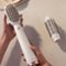 T3 - AireBrush Duo Interchangeable Hot Air Blow Dry Brush with Two Attachments - White & Rose Gold-Angle_Standard