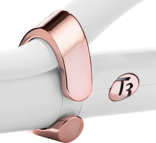 T3 SinglePass Curl 1.25 Ceramic Long Barrel Curling and Wave Iron - White & Rose Gold BUY IN EUROPE