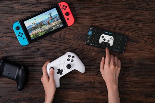 8BitDo Ultimate Bluetooth Controller for Switch and Windows with Charging Dock - White BUY ONLINE