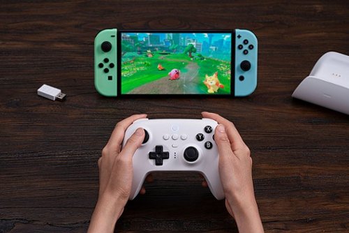 8BitDo Ultimate Bluetooth Controller for Switch and Windows with Charging Dock - White BUY IN MIDDLE EAST