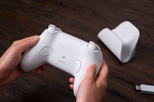8BitDo Ultimate Bluetooth Controller for Switch and Windows with Charging Dock - White BUY IN UAE