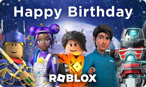 Roblox - $10 Happy Birthday Digital Gift Card [Includes Exclusive Virtual Item] [Digital]