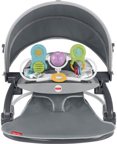 Fisher-Price - On-the-Go Sit-Me-Up Infant Floor Seat - Gray Hexagon