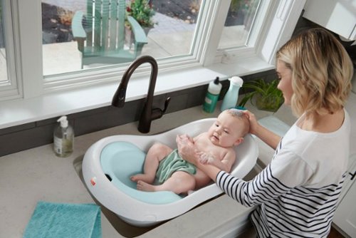 Fisher-Price 4-in-1 Sling 'n Seat Tub - Mint/White WORLDWIDE DELIVERY