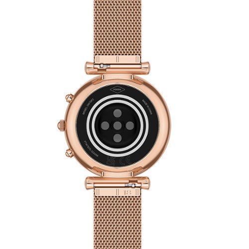 Fossil Carlie Gen 6 Hybrid Smartwatch Stainless Steel Mesh - Rose Gold WORLDWIDE DELIVERY