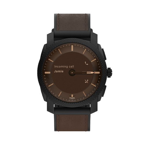 Fossil Machine Gen 6 Hybrid Smartwatch Dark Brown Leather - Brown, Black BUY IN MIDDLE EAST