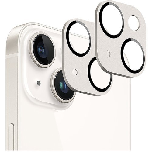 SaharaCase - ZeroDamage Camera Lens Protector for Apple iPhone 14 and iPhone 14 Plus (2-Pack) - Starlight