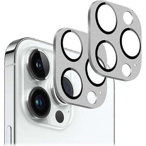 

SaharaCase - ZeroDamage Camera Lens Protector for Apple iPhone 14 Pro and iPhone 14 Pro Max (2-Pack) - Silver