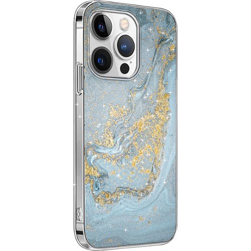 SaharaCase - Marble Series Case for Apple iPhone 14 Pro Max - Blue Marble