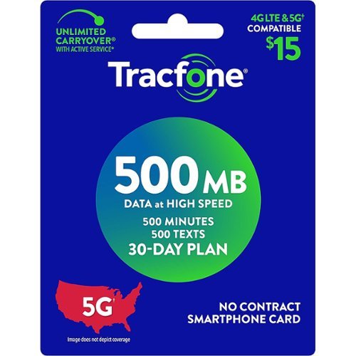 Tracfone - $15 Smartphone Unlimited Talk & Text (Email Delivery) [Digital]