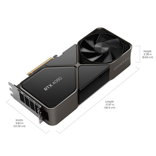 NVIDIA GeForce RTX 4080 16GB GDDR6X Graphics Card - Titanium/Black BUY ONLINE