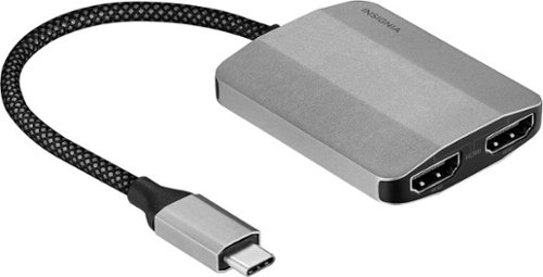Insignia™ USB-C to Dual 4K HDMI Adapter - Gray SHOP ONLINE