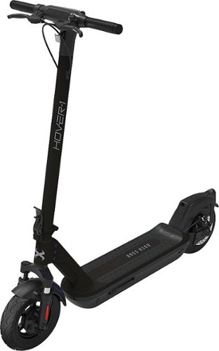  Hover-1 - H-1 Pro Series Boss R500 Foldable Electric Scooter w/24 mi Max Operating Range &amp; 20 mph Max Speed - Black