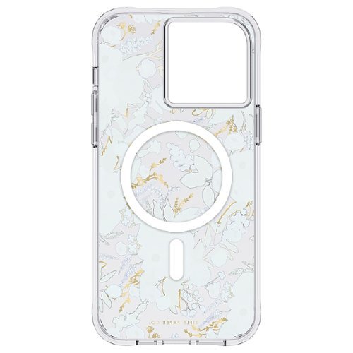 Rifle Paper Antimicrobial Hardshell Case with MagSafe for Apple iPhone 14 Pro Max - Garden Party Blue WORLDWIDE DELIVERY
