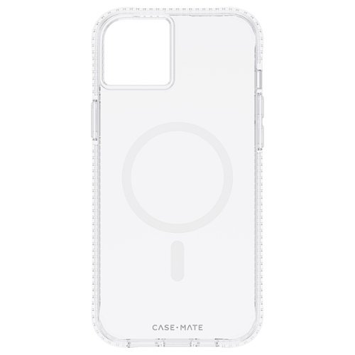 

Case-Mate - Antimicrobial Hardshell Case with MagSafe for Apple iPhone 14 Plus - Tough Clear Plus