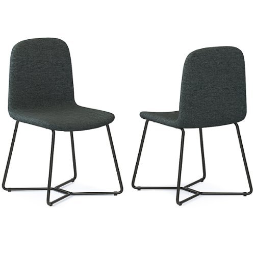 

Simpli Home - Wilcox Dining Chair (Set of 2) - Charcoal Grey