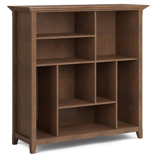 

Simpli Home - Amherst Multi Cube Bookcase and Storage Unit - Rustic Natural Aged Brown