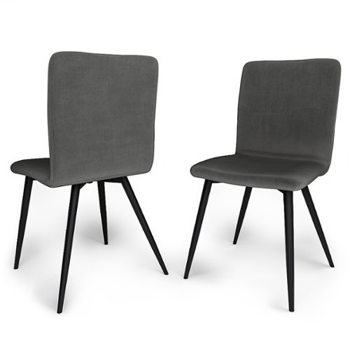 Simpli Home - Baylor Dining Chair (Set of 2) - Dark Grey