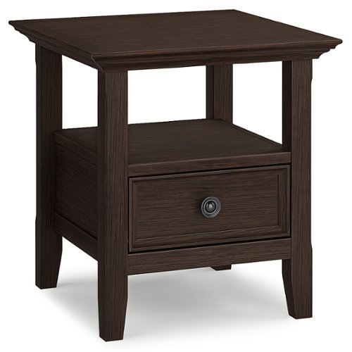 

Simpli Home - Amherst End Table - Farmhouse Brown