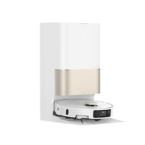 Dreame - X40 Ultra Robotic Vacuum with Removable & Liftable Mop, 12,000Pa Suction, Side Brush Extensive Cleaning - White-Front_Standard 