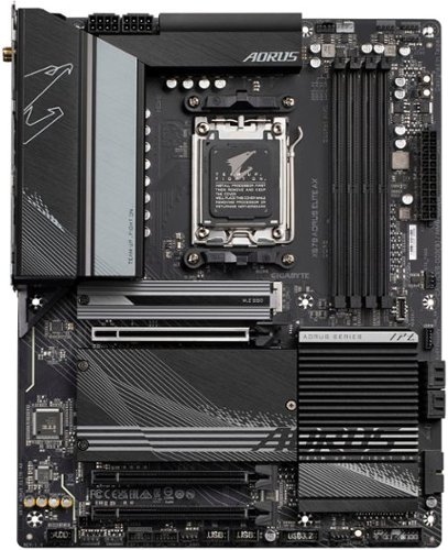 GIGABYTE - X670 AORUS ELITE AX (Socket AM5) AMD X670 ATX DDR5 Wi-Fi 6E Motherboard - Black