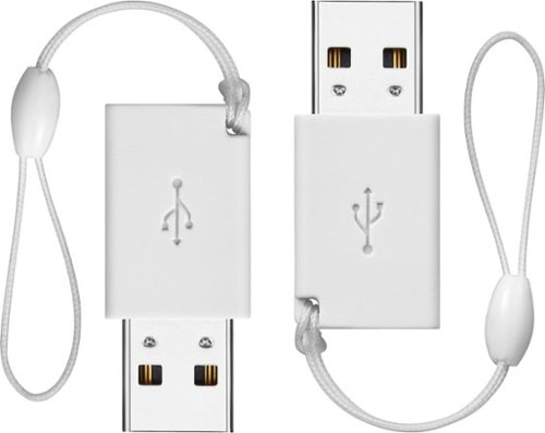 Best Buy essentials™ Female USB-C to Male USB Adapter (2-Pack) - White BUY IN EUROPE