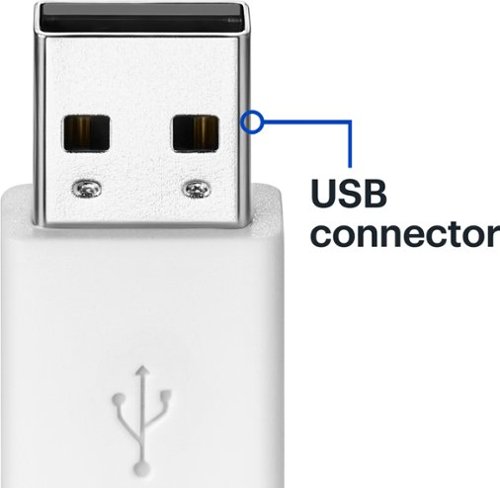 Best Buy essentials™ Female USB-C to Male USB Adapter (2-Pack) - White GLOBAL SHIPPING