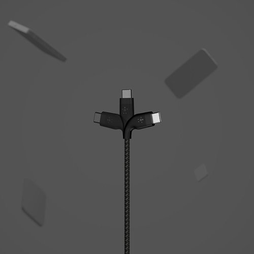 Belkin BOOST↑CHARGE Pro Flex Braided USB Type C to A Cable 6.6FT, USB-IF Certified Power Delivery for iPhone 17 and Samsung - Black HOW TO BUY