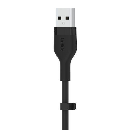 Belkin BoostCharge Flex Silicone USB-A to USB-C Cable 6.6FT, USB-IF-Certified Cable - Black WORLDWIDE DELIVERY