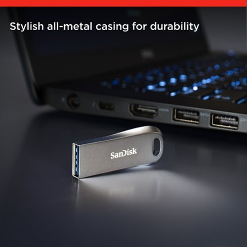 SanDisk Ultra Luxe 512GB USB 3.1 Flash Drive - Silver SHOP ONLINE