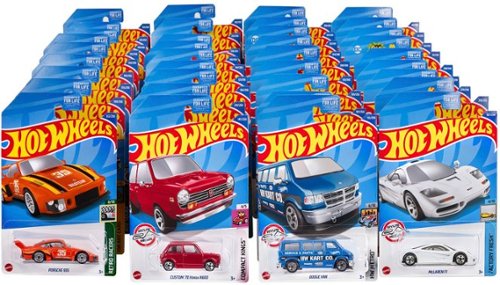 Hot Wheels - Basic 1:64 Scale Die-Cast Car or Truck - Styles May Vary