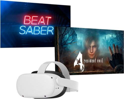 Meta Quest 2 with Resident Evil 4 and Beat Saber Bundle