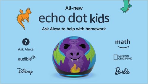 Amazon Echo Dot Kids (5th Gen, 2022 Release) with Alexa - Fire Dragon BUY IN EUROPE