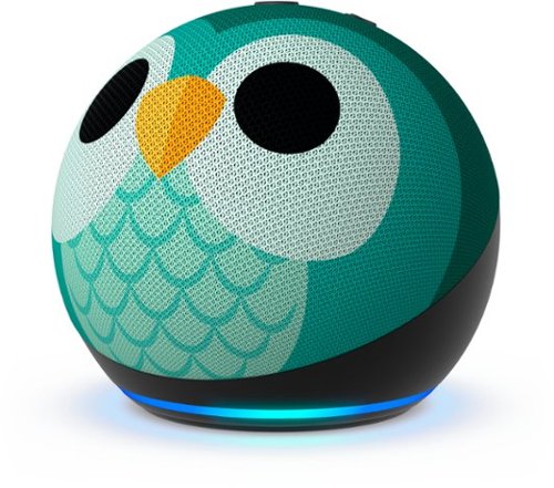 Photos - Portable Speaker Amazon  Echo Dot Kids  with Alexa - Owl B09B9CD1YB (5th Gen, 2022 Release)