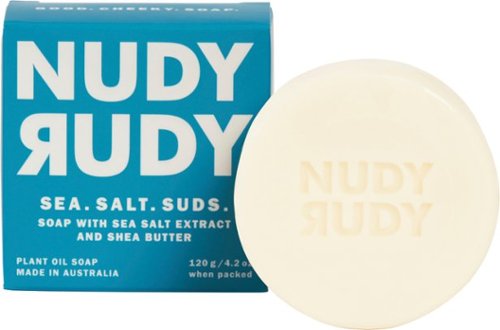 Nudy Rudy Bar Soap- Sea Salt Suds - White GLOBAL SHIPPING