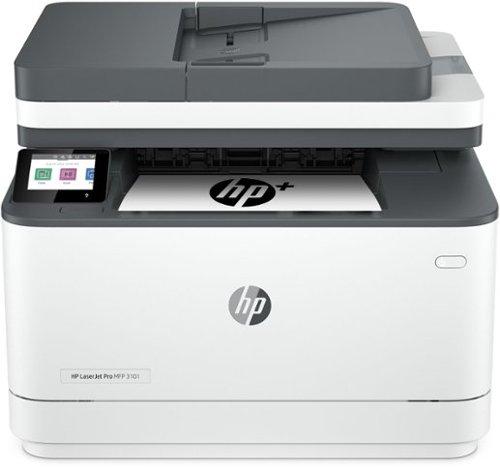 

HP - LaserJet Pro MFP 3101fdwe Wireless Black-and-White All-In-One Laser Printer with 3 mo. of Instant Ink included with HP+ - White