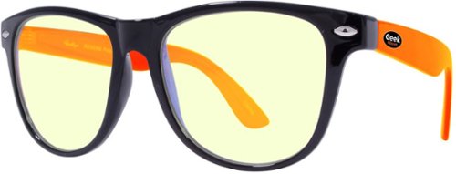 Kreedom - REVERB; 45% Blue Light Filtration, Anti-Fog Coating, Anti-Reflective Mirror, Comfort-LITE Frame - Black And Orange Temple-Front_Standard 