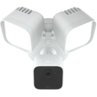 Blink - Outdoor Wired 1080p Security Camera with Floodlight - White