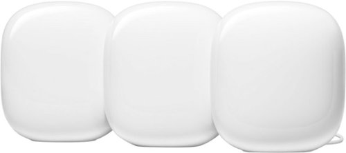

Google - Geek Squad Certified Refurbished Nest Wi-fi Pro 6e AXE5400 Mesh Router (3-pack) - Snow