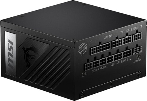 MSI MPG A1000G PCIE 5 - Full Modular - 80 Plus Gold 1000W - 100% Japanese 105°C Capacitors - ATX 3.1 Gaming Power Supply - Black WHERE TO BUY