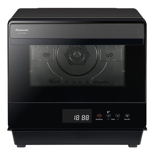  Panasonic - HomeCHEF .7 Cu. Ft. 7-in-1 Compact Oven with Steam and Convection - Black