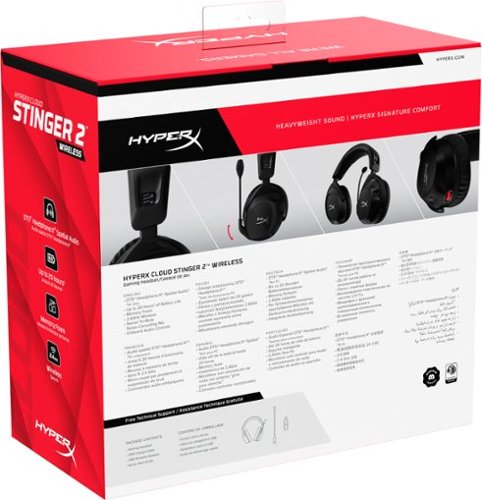 HyperX Cloud Stinger 2 Wireless Gaming Headset for PC Black