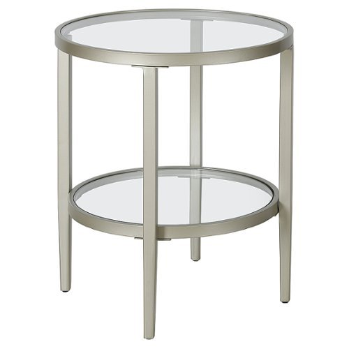 

Camden&Wells - Hera Round Side Table - Satin Nickel