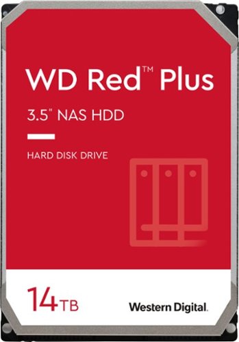 

WD - Red Plus 14TB Internal SATA NAS Hard Drive for Desktops