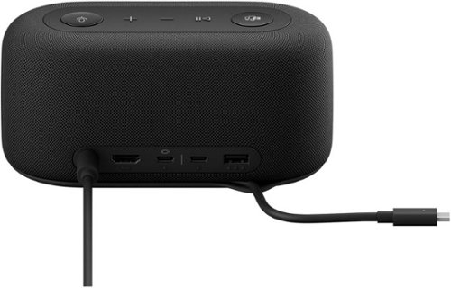 Microsoft Audio Dock - Teams Certified, HDMI 2.0, USB-A/C, audio speaker phone, works with Teams, Zoom, and Google Meet - Matte Black GLOBAL SHIPPING