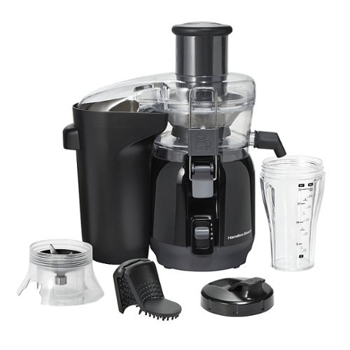 Image of Hamilton Beach - Big Mouth Juice and Blend 2-in-1 Juicer and Blender - BLACK